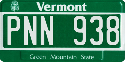 VT license plate PNN938