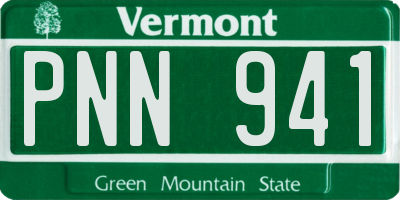 VT license plate PNN941