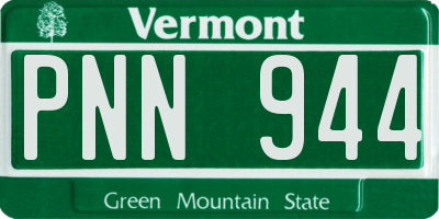 VT license plate PNN944