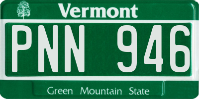 VT license plate PNN946