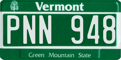 VT license plate PNN948