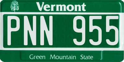 VT license plate PNN955