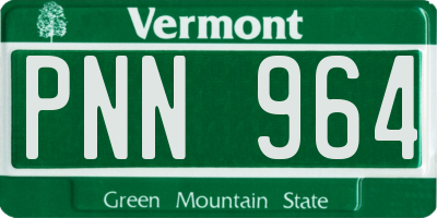 VT license plate PNN964