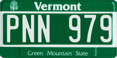 VT license plate PNN979
