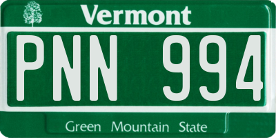 VT license plate PNN994