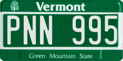 VT license plate PNN995