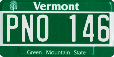 VT license plate PNO146