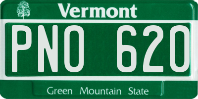 VT license plate PNO620