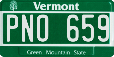 VT license plate PNO659
