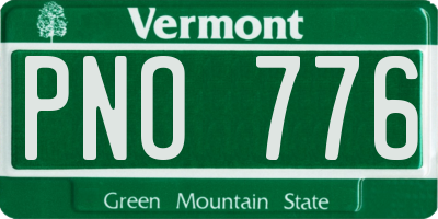 VT license plate PNO776