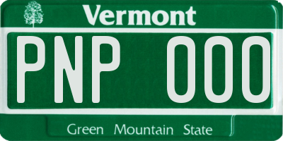 VT license plate PNP000