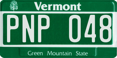VT license plate PNP048
