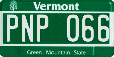 VT license plate PNP066