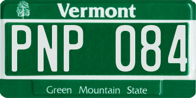 VT license plate PNP084
