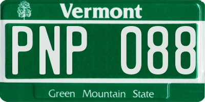 VT license plate PNP088