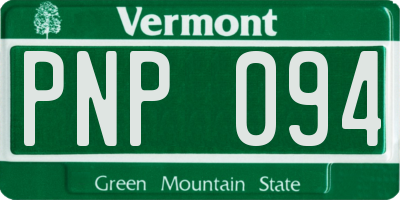 VT license plate PNP094