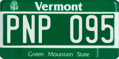 VT license plate PNP095