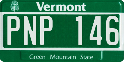 VT license plate PNP146