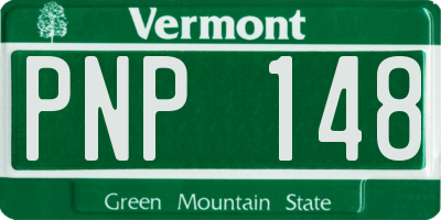 VT license plate PNP148