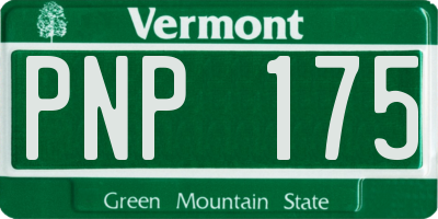 VT license plate PNP175