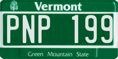VT license plate PNP199