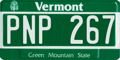 VT license plate PNP267