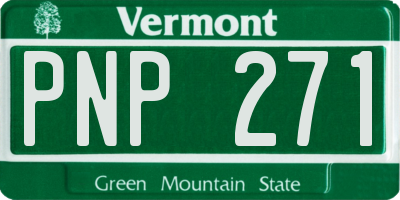 VT license plate PNP271