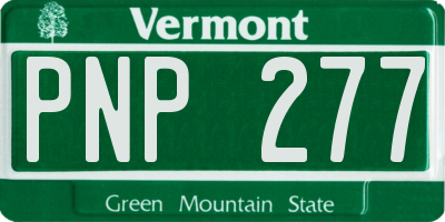 VT license plate PNP277