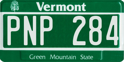VT license plate PNP284