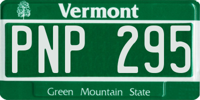 VT license plate PNP295
