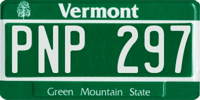VT license plate PNP297