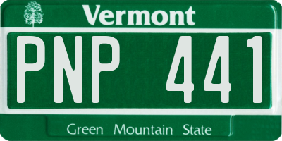 VT license plate PNP441