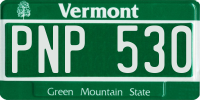 VT license plate PNP530
