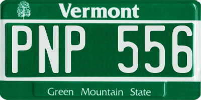 VT license plate PNP556