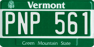VT license plate PNP561