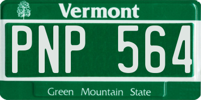 VT license plate PNP564