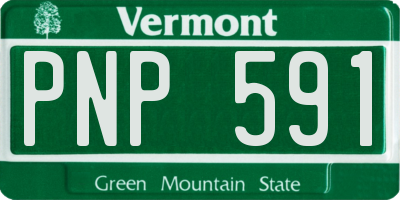 VT license plate PNP591