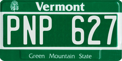VT license plate PNP627