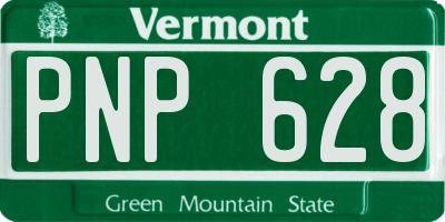 VT license plate PNP628
