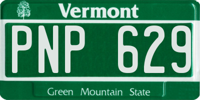 VT license plate PNP629