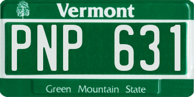 VT license plate PNP631