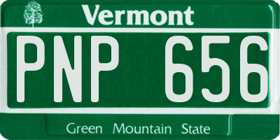 VT license plate PNP656