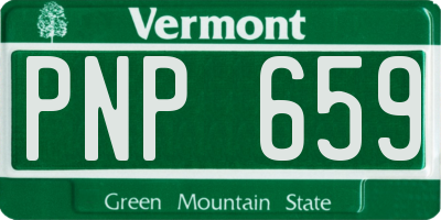 VT license plate PNP659