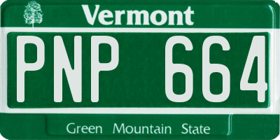 VT license plate PNP664