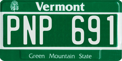 VT license plate PNP691