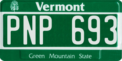 VT license plate PNP693