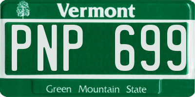 VT license plate PNP699