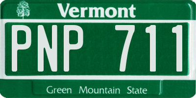 VT license plate PNP711