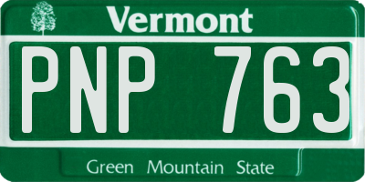 VT license plate PNP763