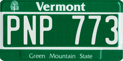 VT license plate PNP773